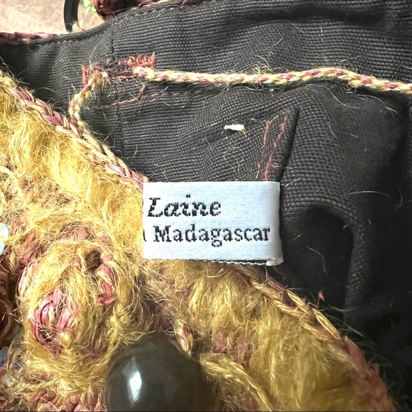 Sans-Arcidet Straw,Mohair and Sequins Bsaket Bag - Picture 7 of 9